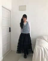 アニュリップネックレイヤードロングスリーブTシャツセット