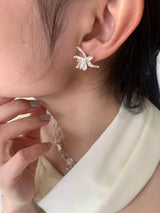 Matt flower earrings