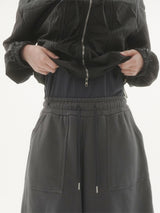 Crinkle shirring ribbon windbreaker -2C