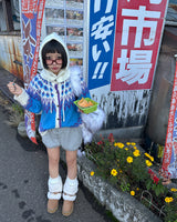 アーガイルカウチンノルディックニットカーディガン