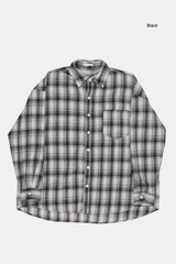 Autumn vintage loose check shirt