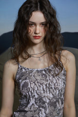 WOOD SLEEVELESS TOP