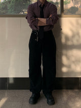 Algodon Curved Cotton Pants