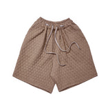 VINTAGE DIA-QUILTING WIDE 1/2 PANTS (Beige)