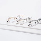 Knouun Round titanium glasses CODE. 102. F Rose Gold