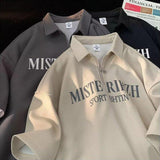 Ford Semi Zip-Up Lettering Collar Short Sleeve (3 colors)