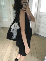 Nylon shoulder big bag