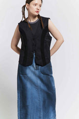 Oil washing skirt (Light Blue)