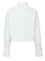 Poplin Crop Shirt(White)