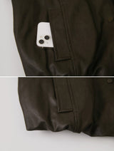 #BY Boa Collar Leather Blouson (2color)