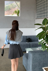 Wanted Pleated Mini Skirt