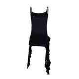 Noir Ruffle Strap Top 231812510