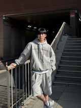 Half terry bermuda pants