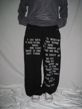 Lettering Eyelet Sweatpants(3c)