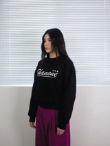 26ss SHAMONE エンブロイダリースウェットシャツ 2color