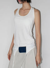 LAYERED HALTER SLEEVELESS