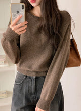 Winter Daily Basic Round Knit (11color)