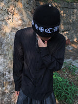 シロウサマーノーカラーシャツ 2C