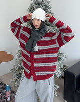 Cent Wool Haji Stripe Cardigan
