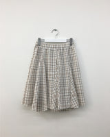 Rambo check midi skirt (2color)