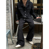 [Unisex] Satin trucker shirts jacket(2color)