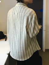 Shua Seersucker Stripe Shirt 2C