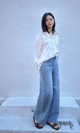 WIDE REGULAR DENIM PANTS code 25002