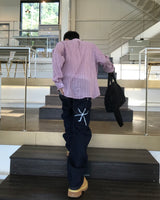Handle Over Embroidered Denim Pants