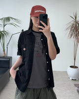 Sepun Roll-up Patch Check Shirt