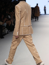 Khaki Jacquard Suit