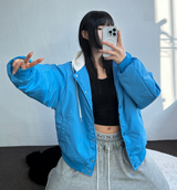 KIDDY RING POINT FRONT PLEAT BALLOON PANTS💙🩶🖤 - 3 COLORS