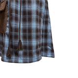 (2color) Knit Pocket Check Mini Skirt