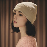 VARZAR Chain Logo Natural Beanie / Beige