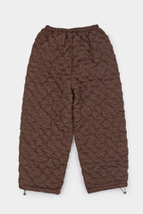 Ripple quilted padded pants