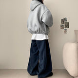 Bado Neoprene Over Snap Hooded Zip-Up Jumper