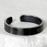 SV925-None logo 4mm simple open ring_black