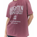 タイポTシャツ Plum