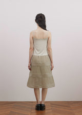 シアープリーツドレス (Light Grey)