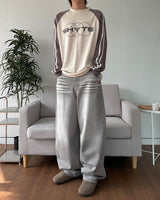 Print Raglan Track Long Sleeve