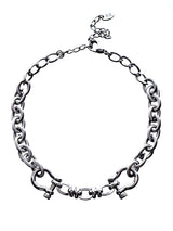 ２バックルボールドネックレス/two buckle bold necklace