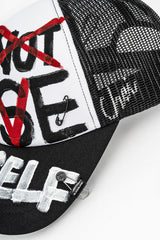 BBD DLY Graffiti Trucker Mesh Cap (Black)