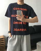 Ins レタリング半袖T