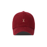 Varzar Logo Over Fit Chino Ball Cap wine