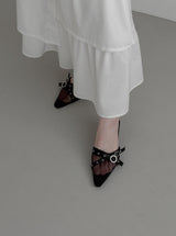 Celine Layered Unbalanced Long Skirt
