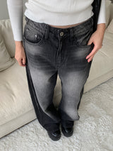 Dual Switch Gradient Flap Pocket Two-Way Snap Wide Pants (3 Colors)
