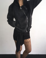 Pigment unbalanced hood jumper