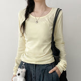Special planned sale✨ 12 colors * basic long-sleeve T-shirt, round neck long-sleeve T-shirt (12 colors)