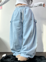ボスサイズフリーススナップロングパンツ 🧸🩵🤍6カラー