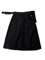wrap pocket set midi skirt