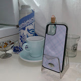 [MADE] classic check bumper case (blue)